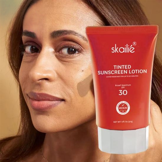 Skailie Tinted Sunscreen Lotion Manufacturers,Professional Skincare Product Manufacturers