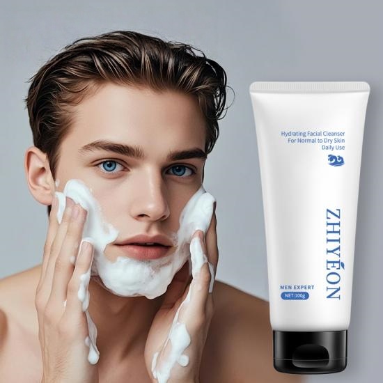 Men Maximum Hydrating Facial Cleanser for Normal to Dry Skin Manufacturers,Professional Skincare Product Manufacturers