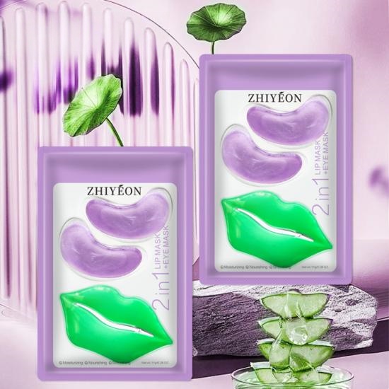 2 in1 Moisturizing Purple LIP MASK and EYE MASK Manufacturers,Professional Skincare Product Manufacturers