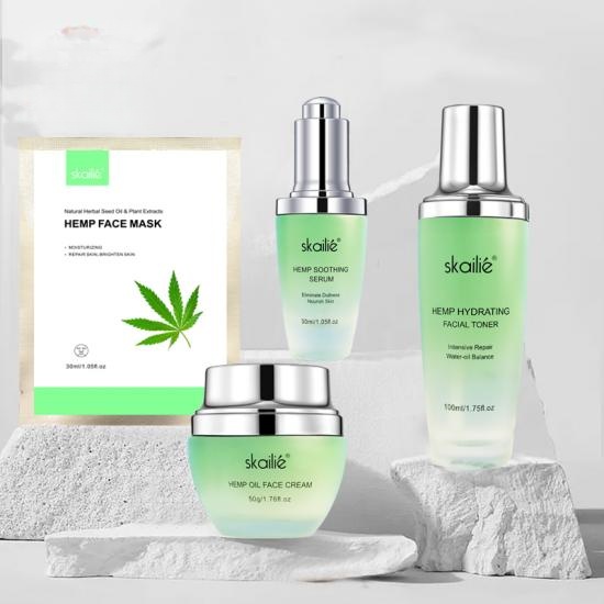 Hemp Seed Oil Hydrating Face Care Set Manufacturers,Professional Skincare Product Manufacturers